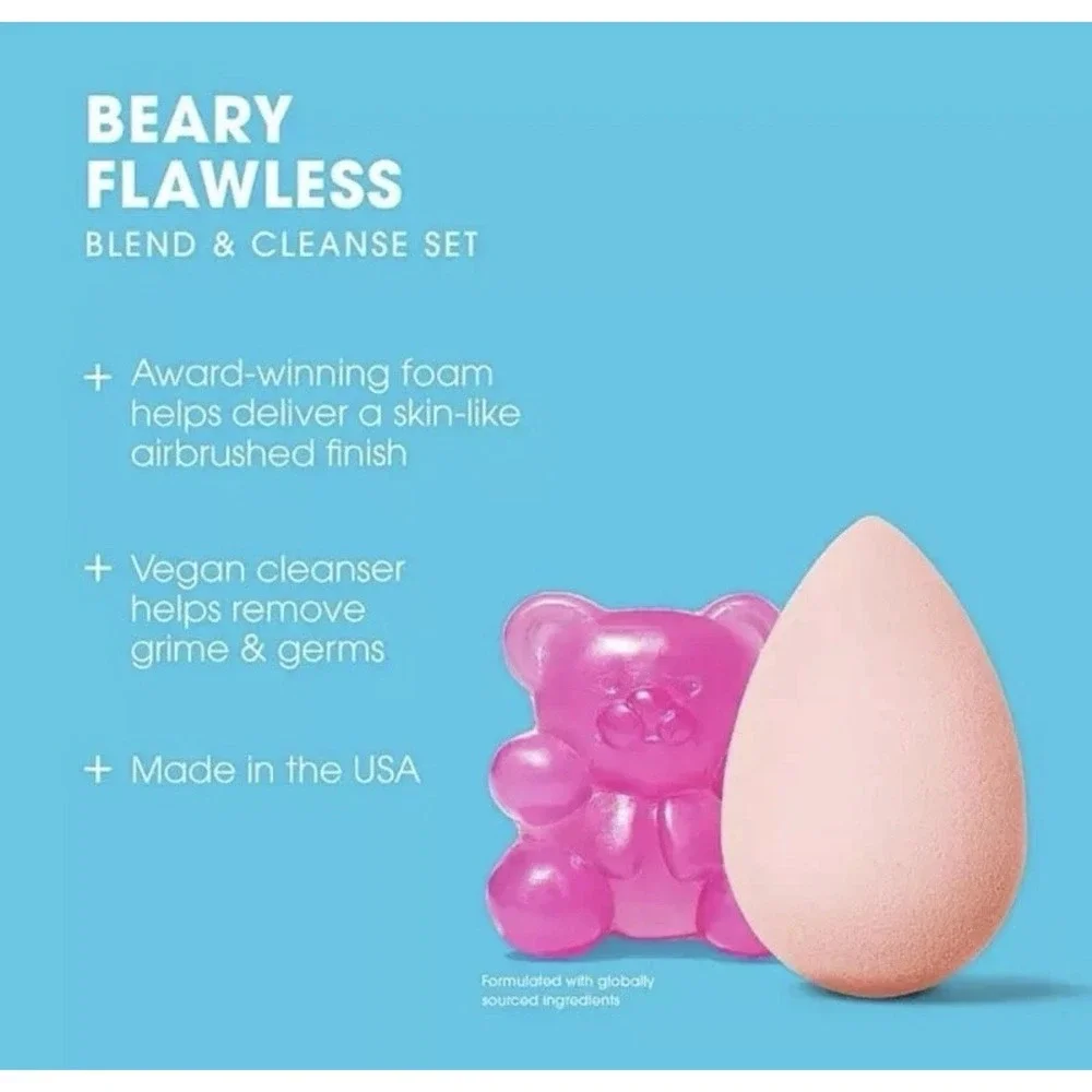 Beauty Blender The Sweetest Blend Sponge & Gummy Bear Cleansing Soap Set NEW!